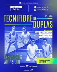 1° Etapa Tecnifibre de Tênis Duplas  2026 - 4° Classe Masculina de Tênis Duplas