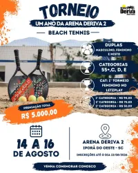 TORNEIO DE ANIVERSÁRIO 1º ANO ARENA DERIVA 2