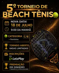 5 Torneiro de Bech Tennis Morada do sol - Categoria D Misto