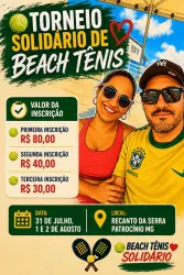 Torneio Solidário de Beach Tennis - Juntos pelo Fabricio - CATEGORIA- A Feminina