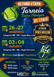 ÚLTIMA ETAPA TORNEIO DE TÊNIS ENTRE AMIGOS - MA