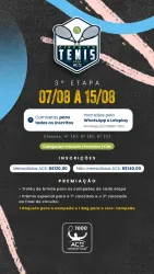 Circuito Ace de TÊNIS 2026 - 3ª Etapa