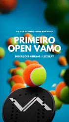1* OPEN VAMOOOOOO - Mais que uma expressão, um convite a vitória. - DUPLA FEMININA D
