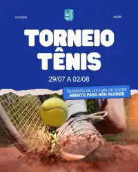 4 TORNEIO INTERNO TÊNIS 2026 - MASC ESTREANTES 