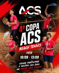 4ª COPA ACS BEACH TENNIS - Dupla Masculina - C