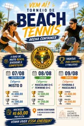 TORNEIO DE BEACH TÊNNIS - ARQUITETA LUCINETE DE OLIVEIRA  - FEMININA D+C
