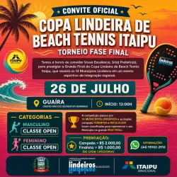 Copa lindeira de beach tennis Itaipu  - Masculina  Open