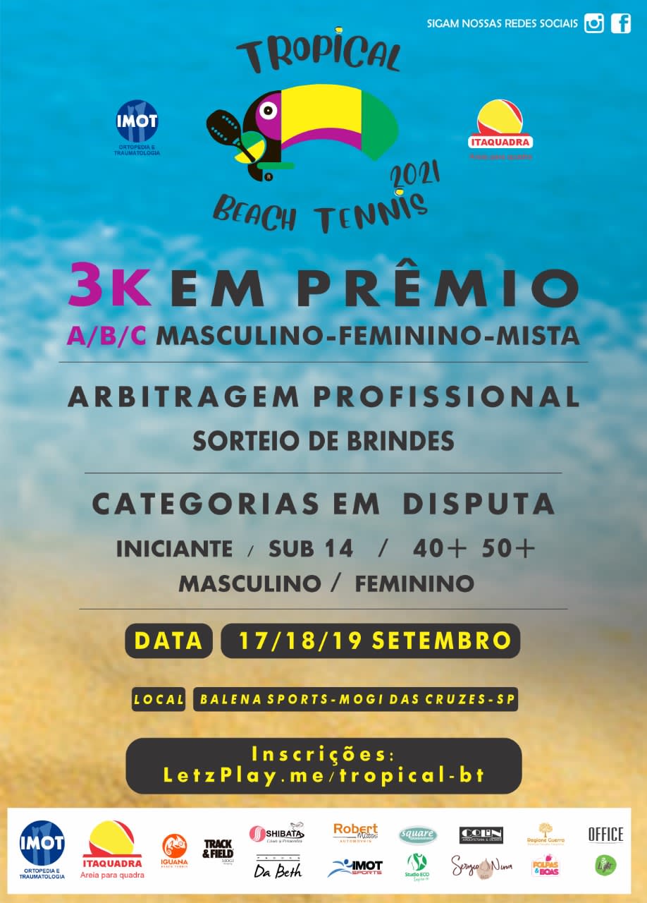 Informações do Torneio 1º OPEN CATITA BEACH - LetzPlay