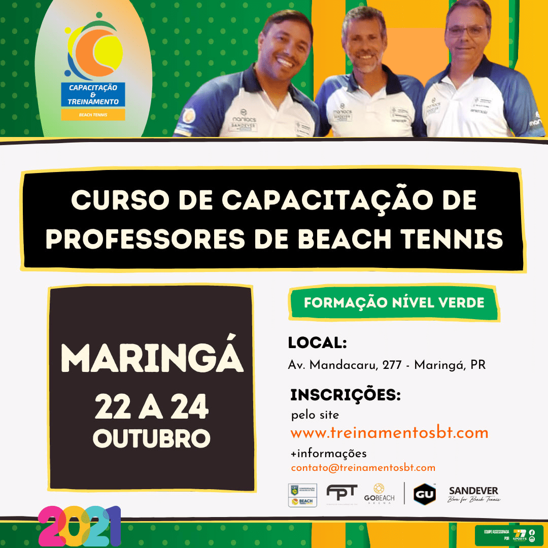 Capacitação para professores de beach tennis começa amanhã na