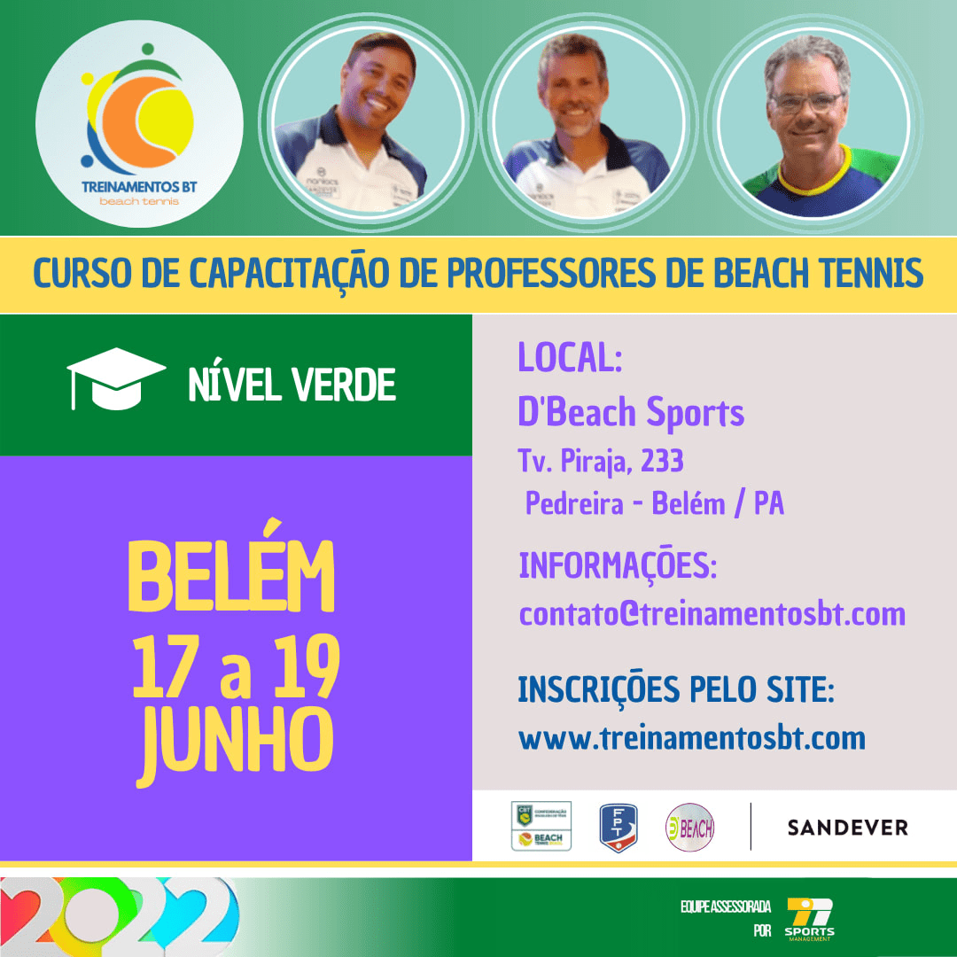 Capacitação para professores de beach tennis começa amanhã na