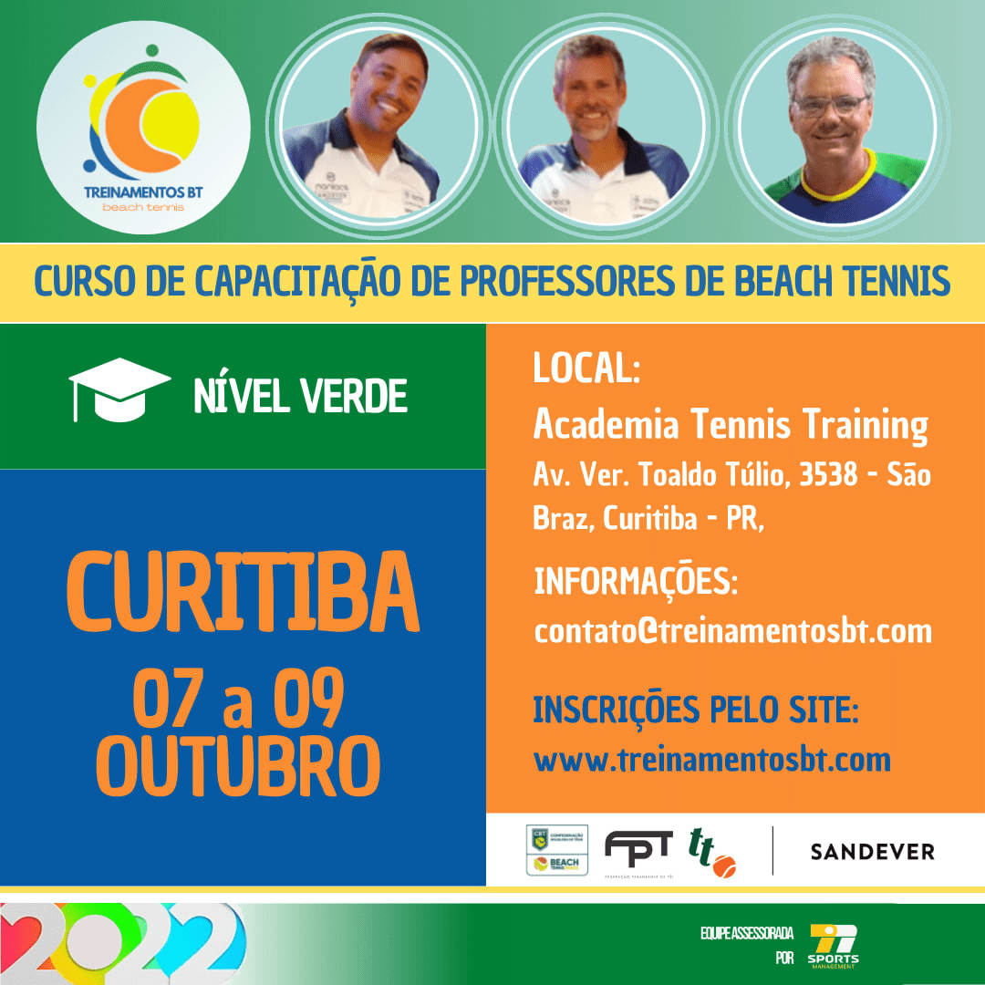 Capacitação para professores de beach tennis começa amanhã na