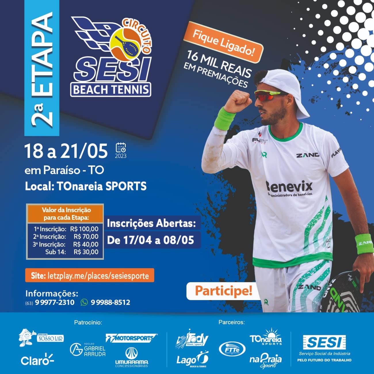 Confira o calendário de torneios de beach tennis em 2020