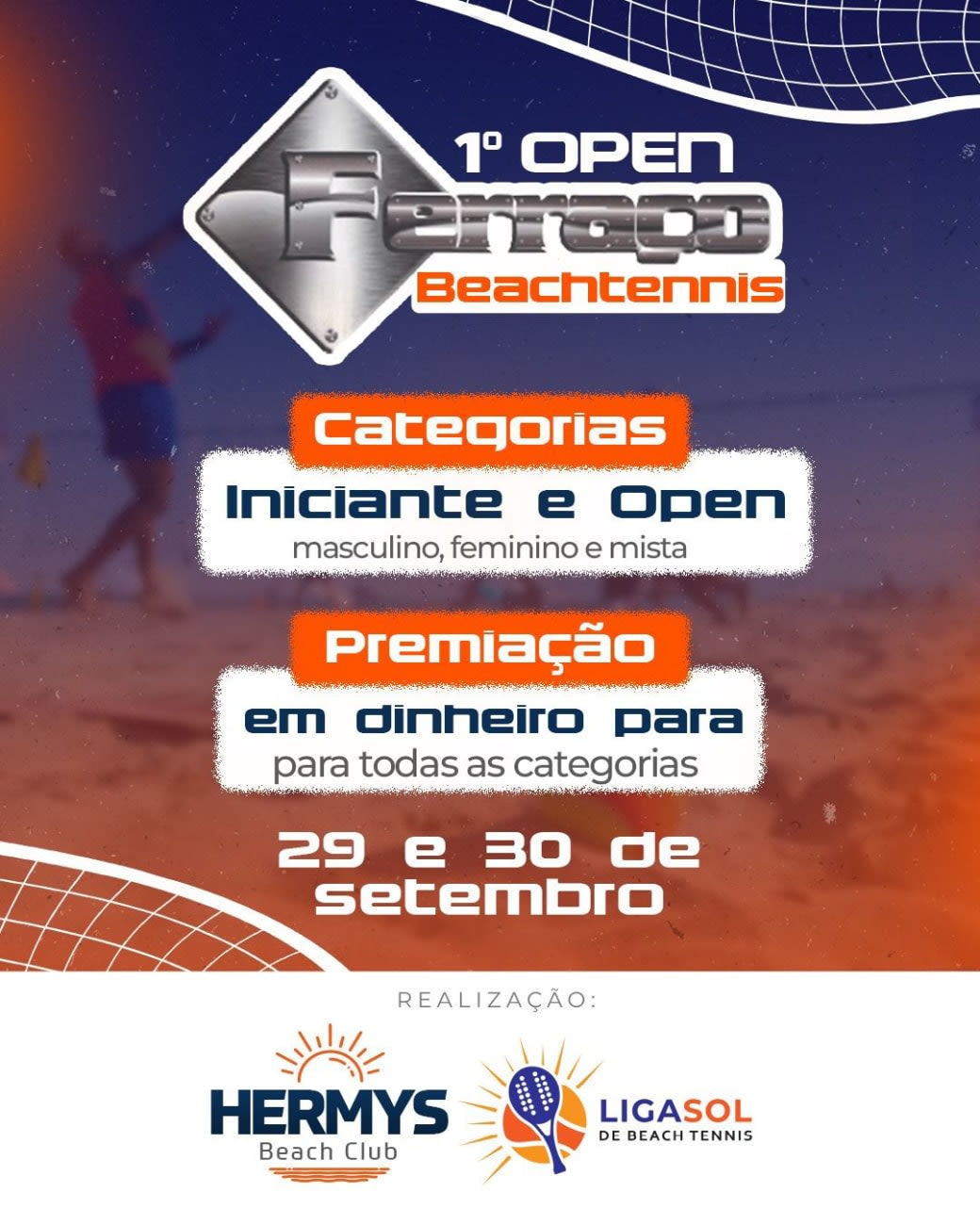 Inscreva-se no 1º Torneio de Beach Tennis do CBR - CBR