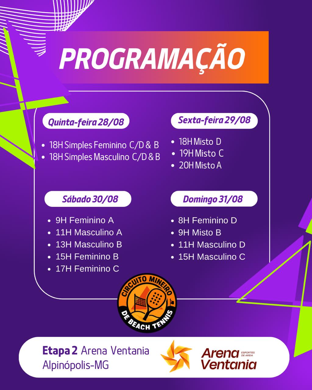 Circuito Mineiro de Beach Tennis Etapa 2 Alpinópolis