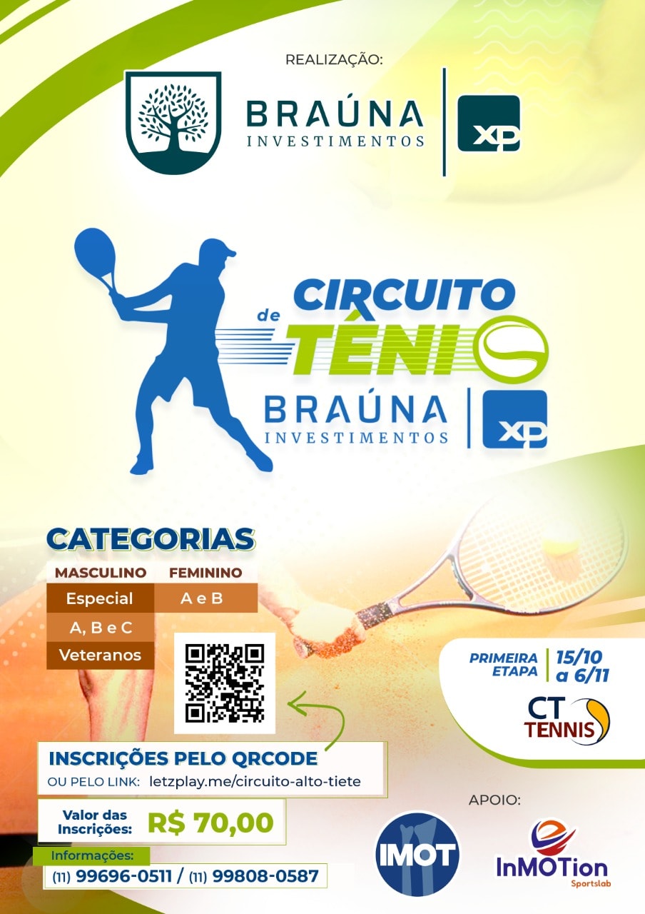 Informações do Torneio 62° A Tribuna de Tênis - LetzPlay