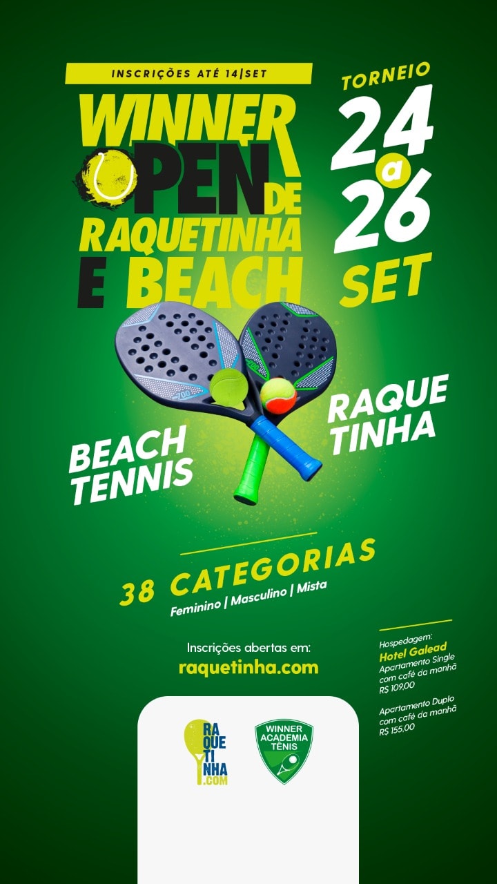 Confira o calendário de torneios de beach tennis em 2020