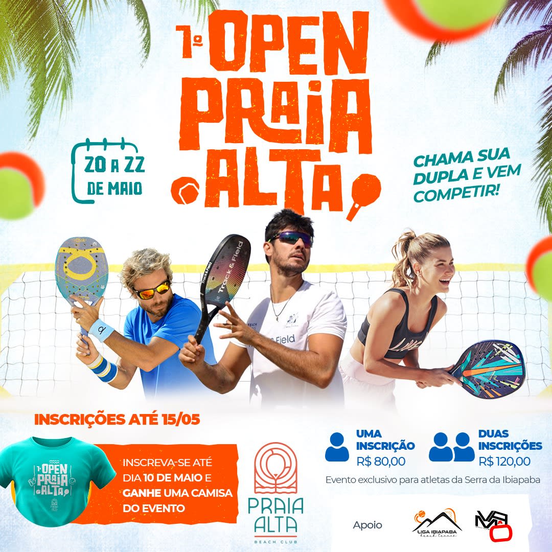 Informações do Torneio Torneio Beach Tennis One And One - LetzPlay