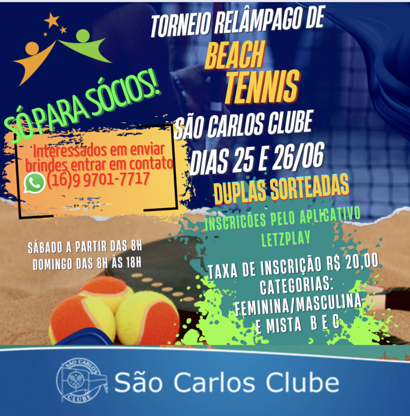 São Carlos Clube - Começa hoje (20/12) as inscrições para a