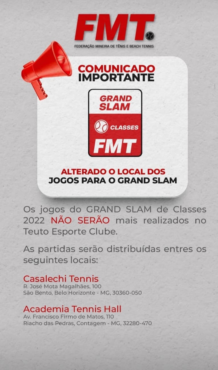 Slam Tennis  Belo Horizonte MG