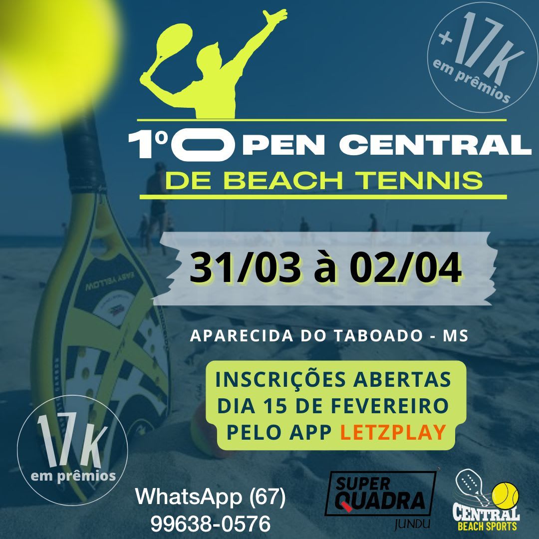 Informações do Torneio Torneio Beach Tennis One And One - LetzPlay