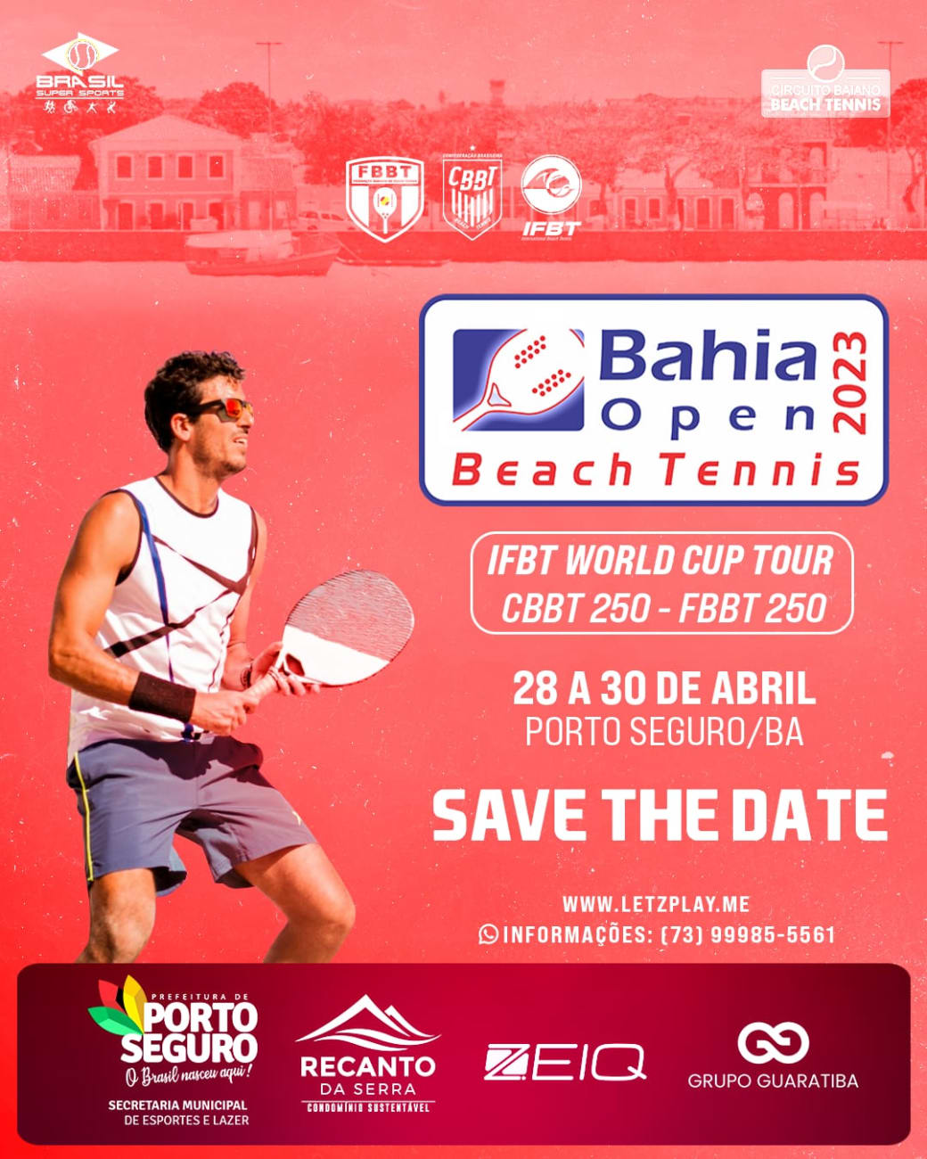 Informações do Torneio CBBT 100 - Beach Tennis Open ES 2023 - LetzPlay