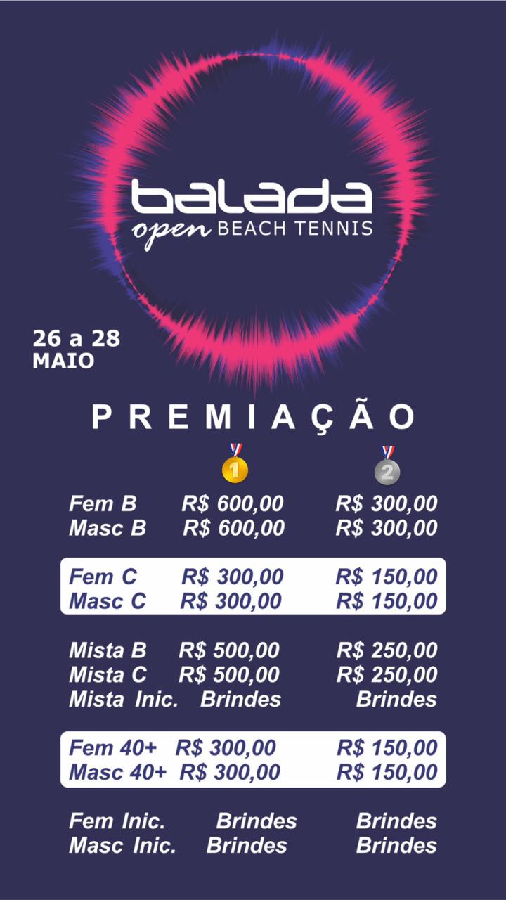 Informações do Torneio Torneio Beach Tennis One And One - LetzPlay