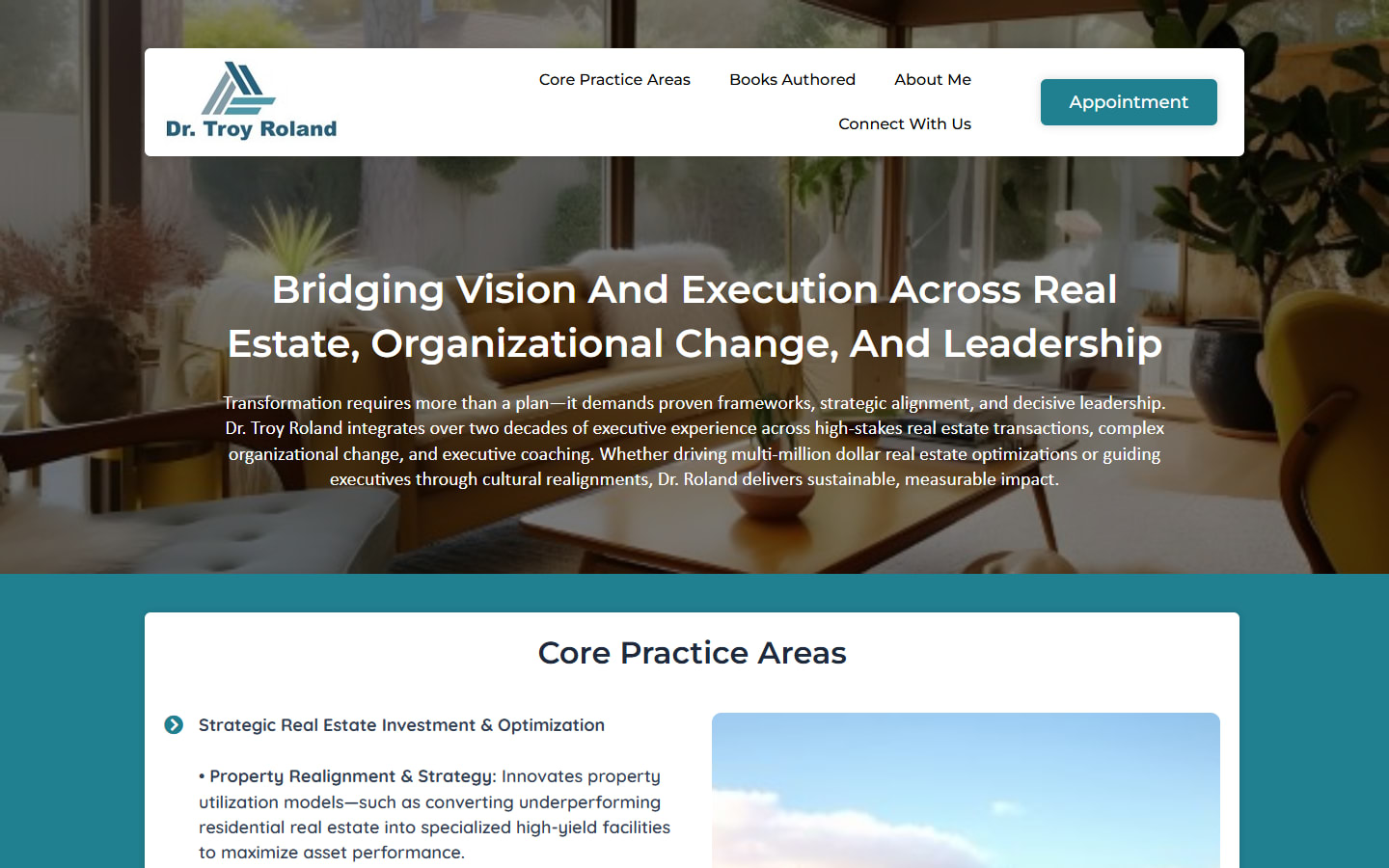 Dr Troy Roland Coaching & Mentorship website