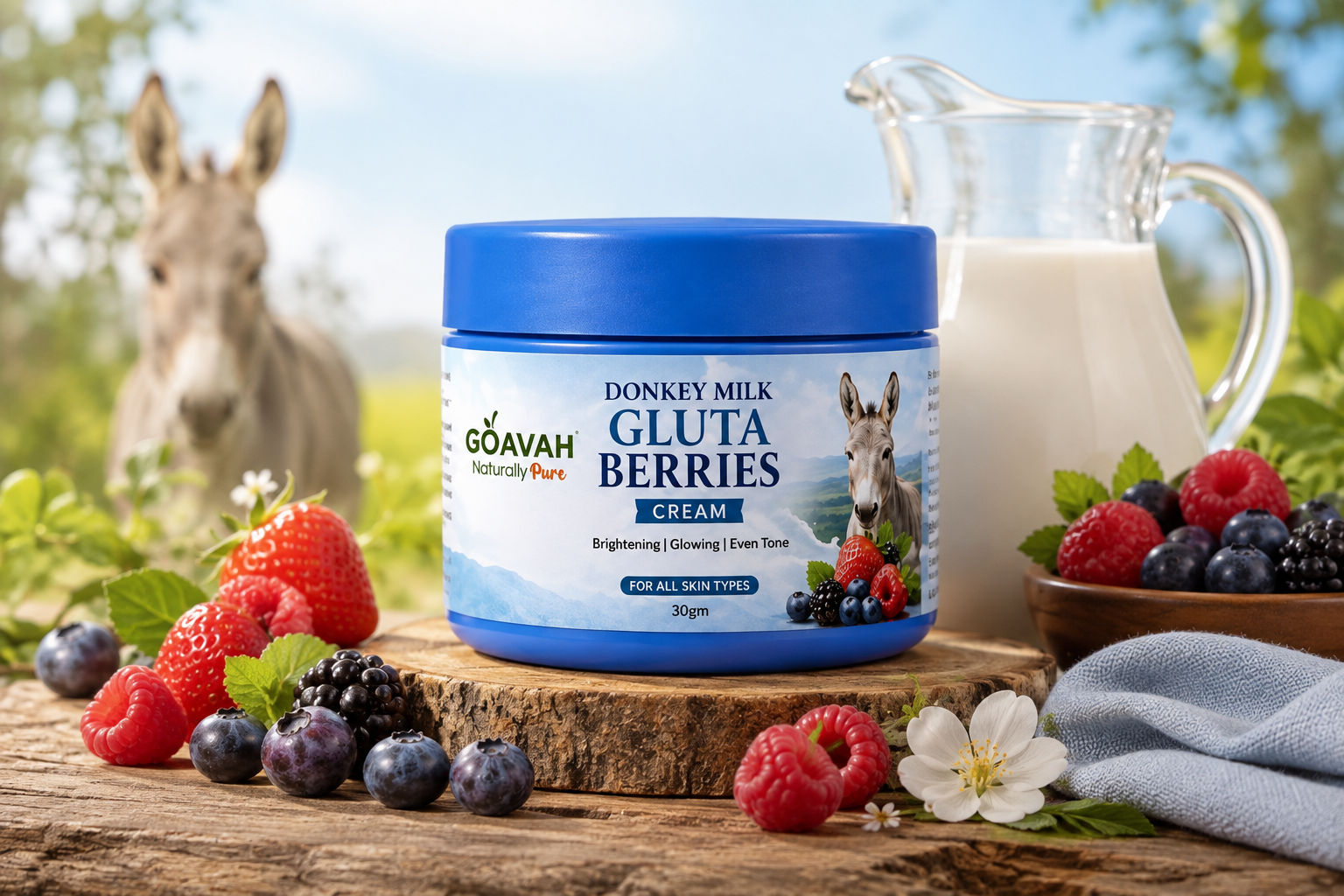Donkey milk Gluta Berries night cream