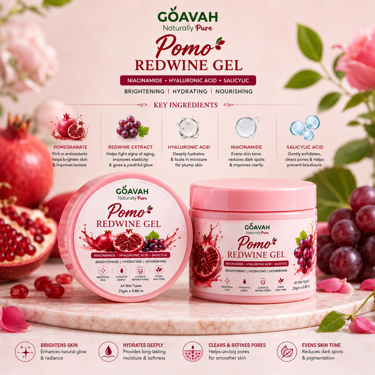 Pomogranate Redwine Gel