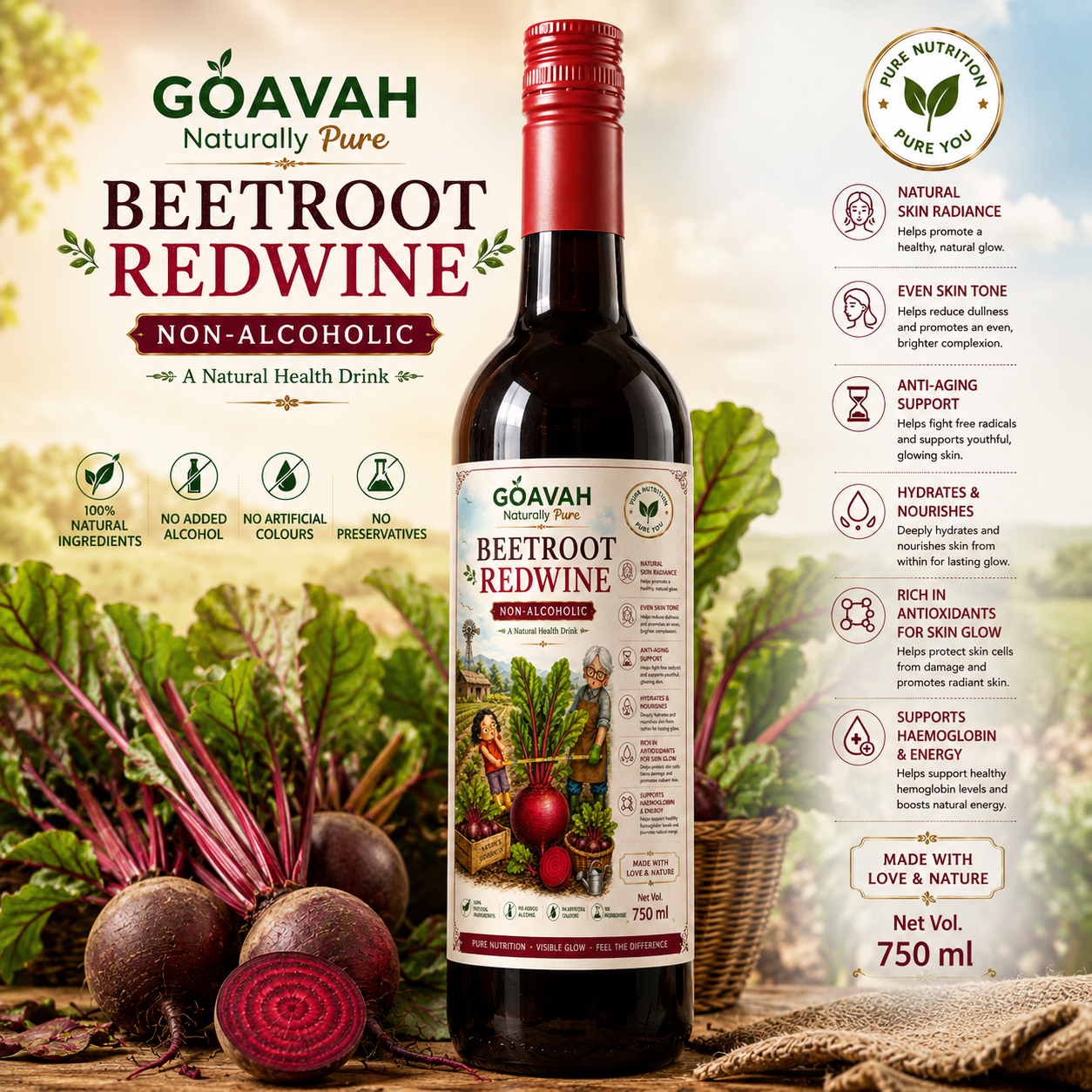 Beetroot redwine non alcoholic