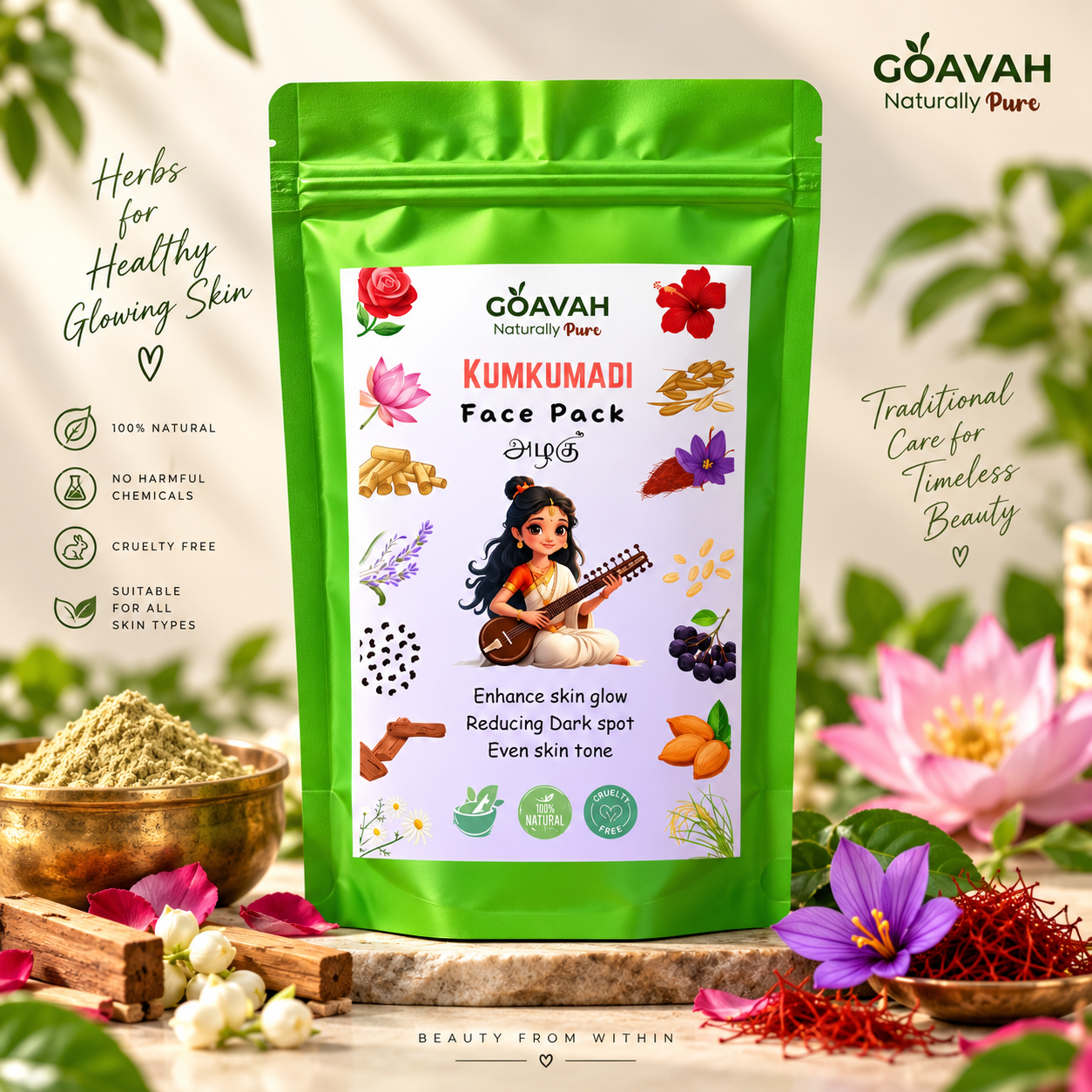 Kumkumadi Face pack