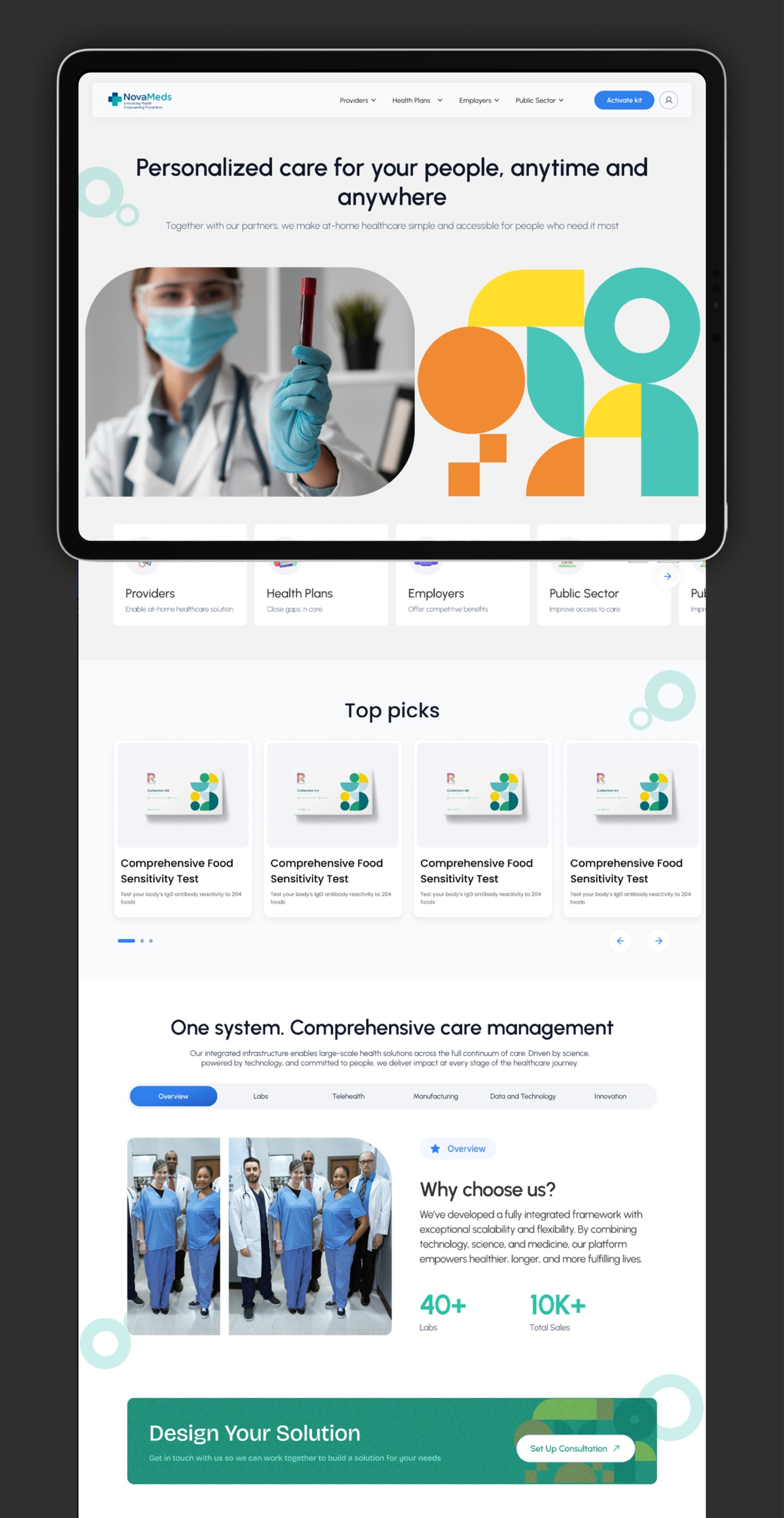 Genomas — Digital Healthcare Ecosystem Interface 1
