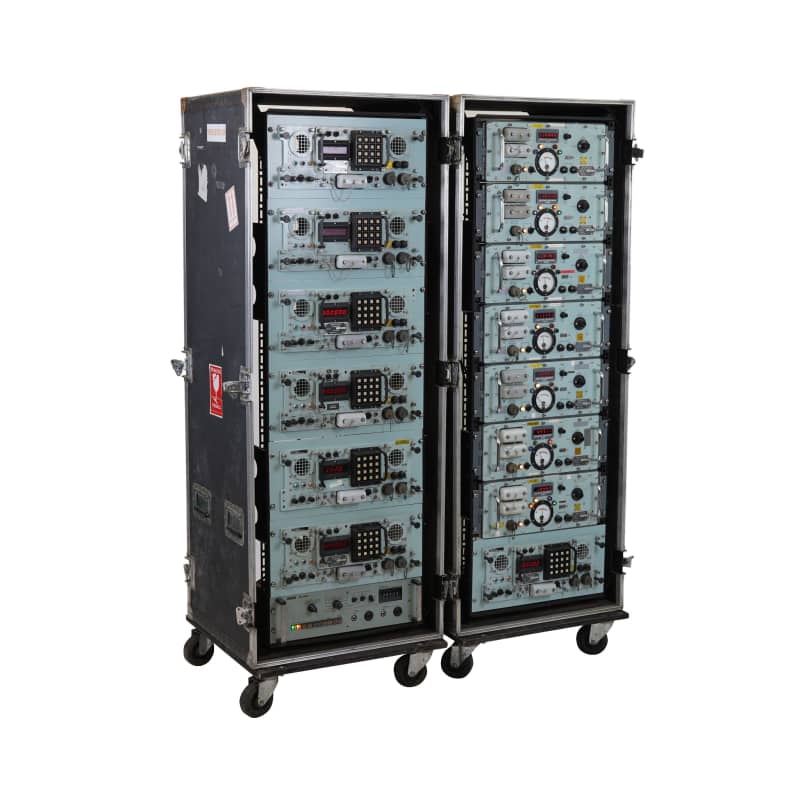 	Navy/military control panels mounted in ruggedized, wheeled racks