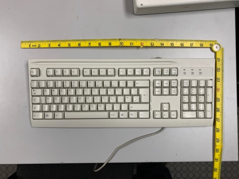 White computer keyboard