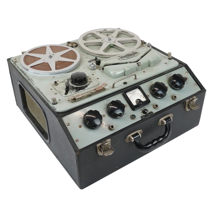 Period Ferrograph reel to reel tape recorder.
