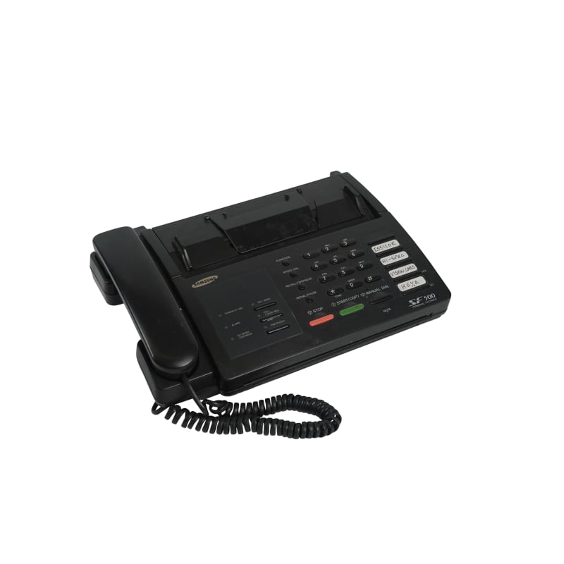 Compact office/home black fax machine/telephone