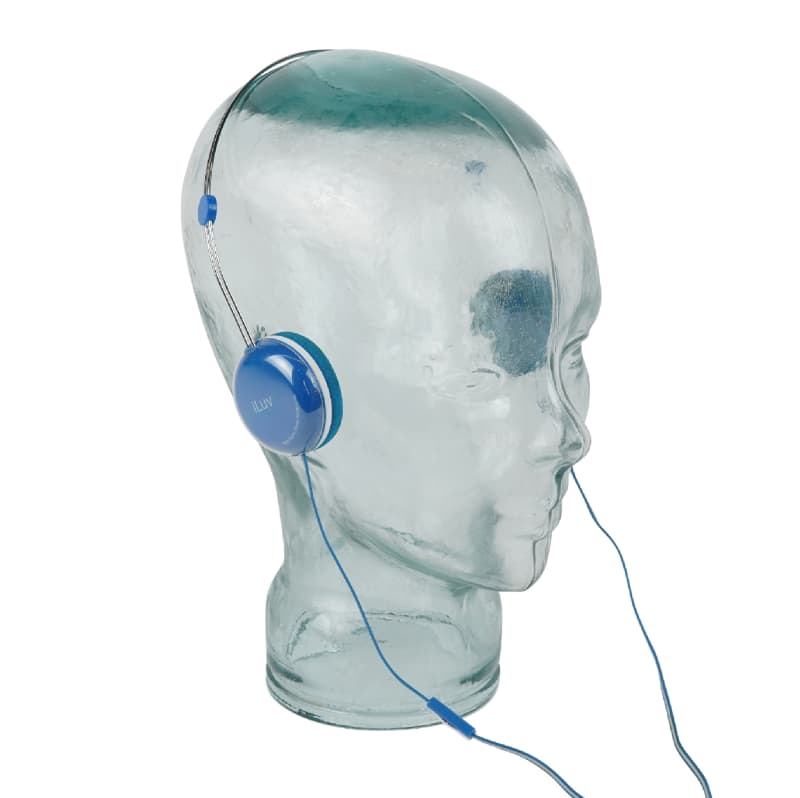 Blue Contemporary Headphones