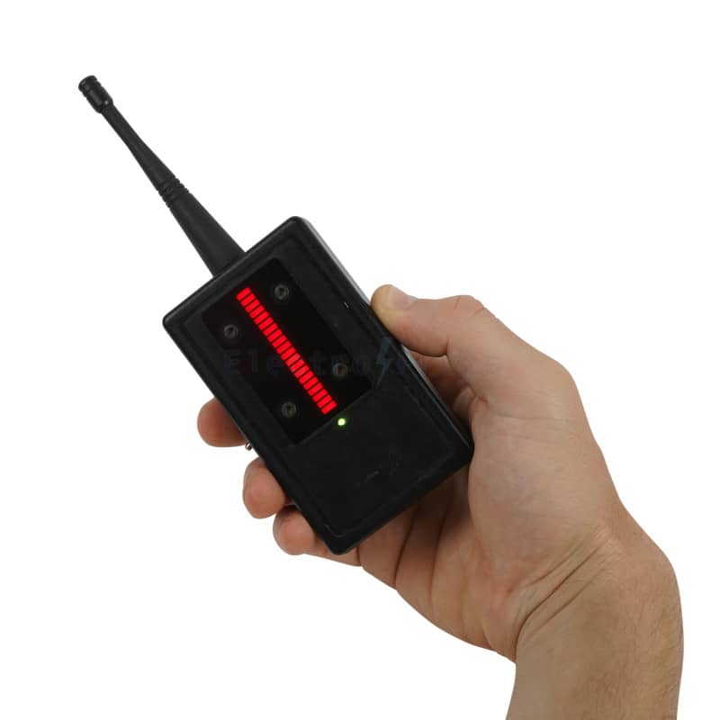 Practical controllable handheld scanner / detector prop with bar graph display