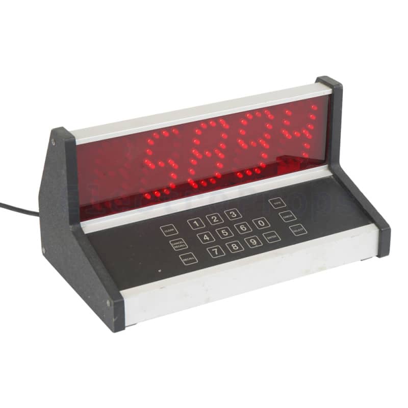 Calculator/control console with big red dot matrix display