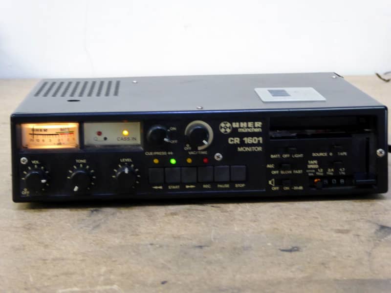 Practical professional portable Uher cassette tape recorder with