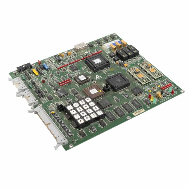 Complex Printed Circuit Board with square keypad & LEDs