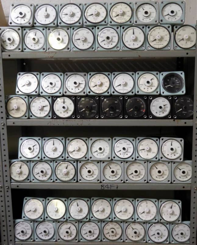Navy/submarine/waterworks/power station/industrial gauges, meters & dials