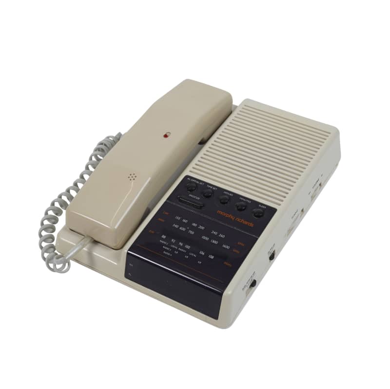 1980's - 1990's Beige Murphy Richards Telephone With Radio & Alarm