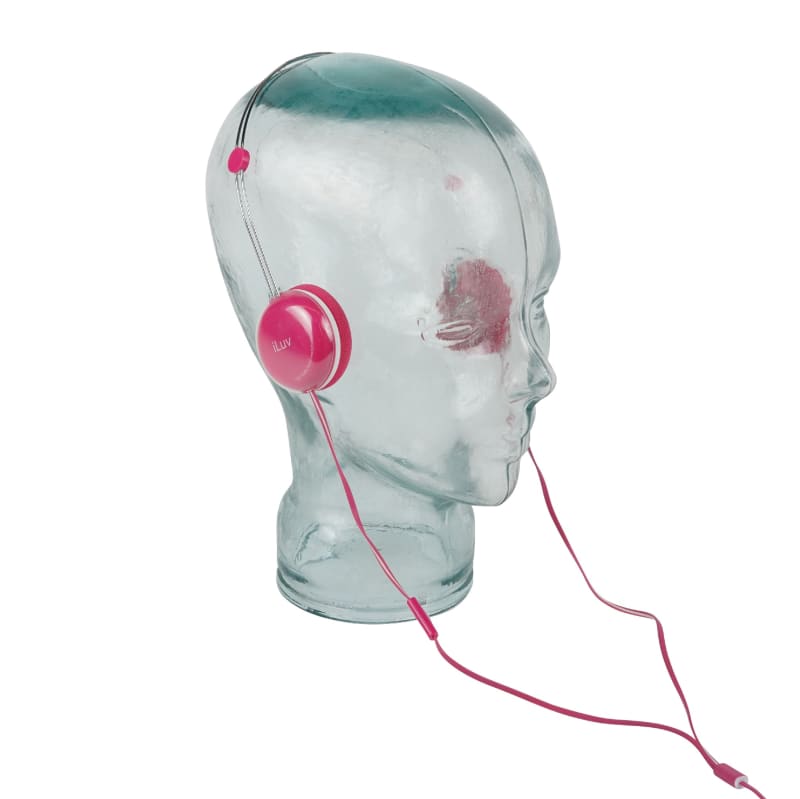 Bright Pink Contemporary Headphones