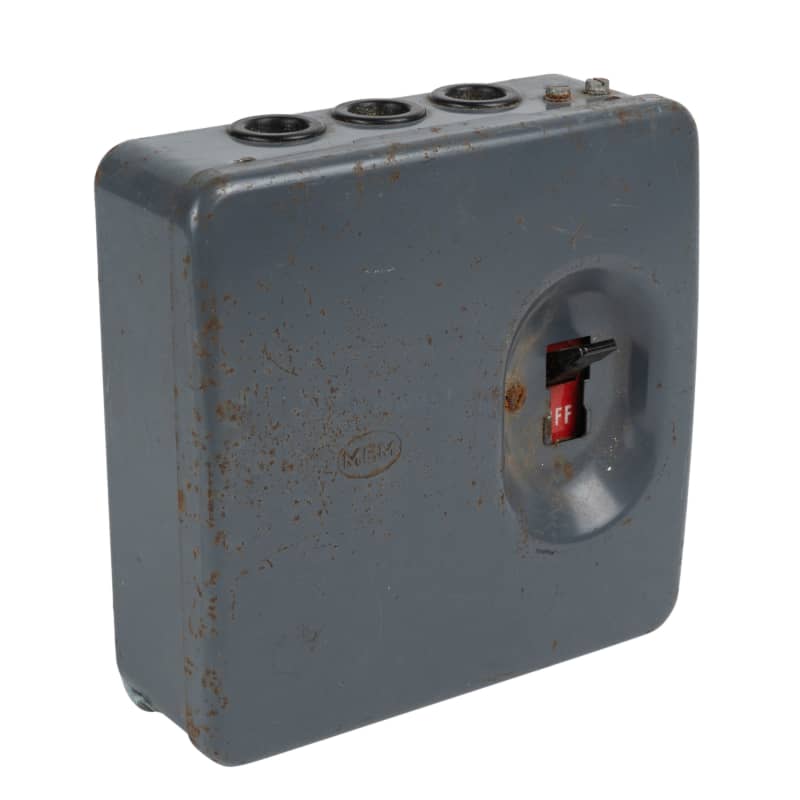Grey industrial isolating switch