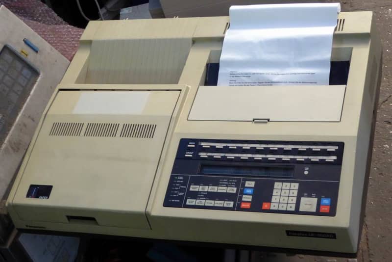 Large practical 1980s office fax machine