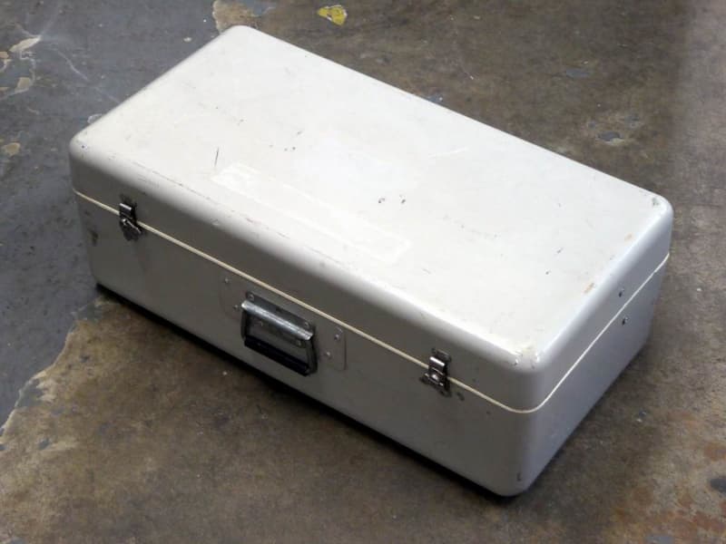 Light grey fibre glass flight case