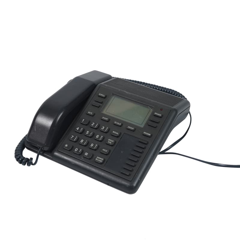 Black Desk Phone