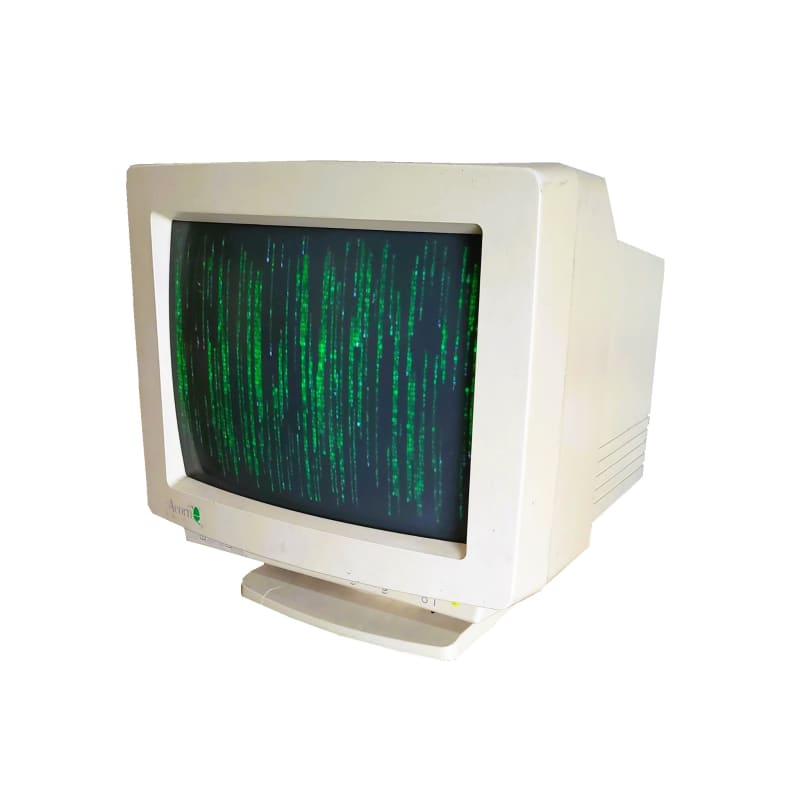 Practical 1980s 1990s beige multisync CRT VGA 14