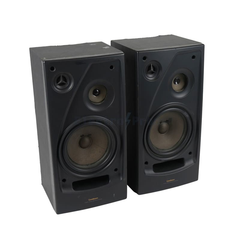 Goodmans pair of stereo loudspeakers in black - frontless